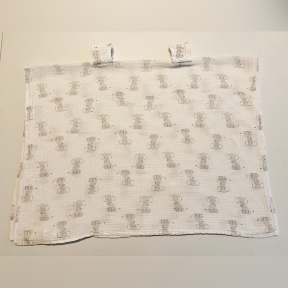 Aden Anais Elephant Car Seat Canopy Blanket Cotton Muslin Snap Loop Swaddle - Picture 1 of 6